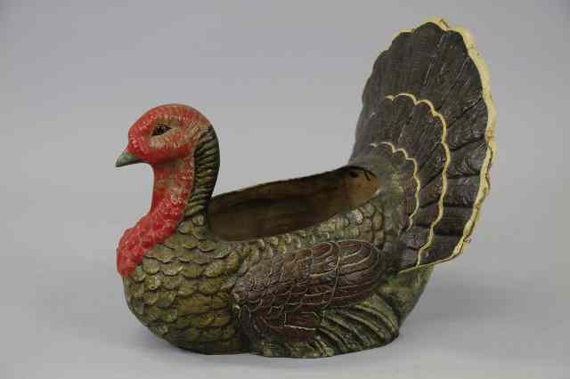 Appraisal: RARE TURKEY SKITTLE GAME BASE Large turkey skittle game base