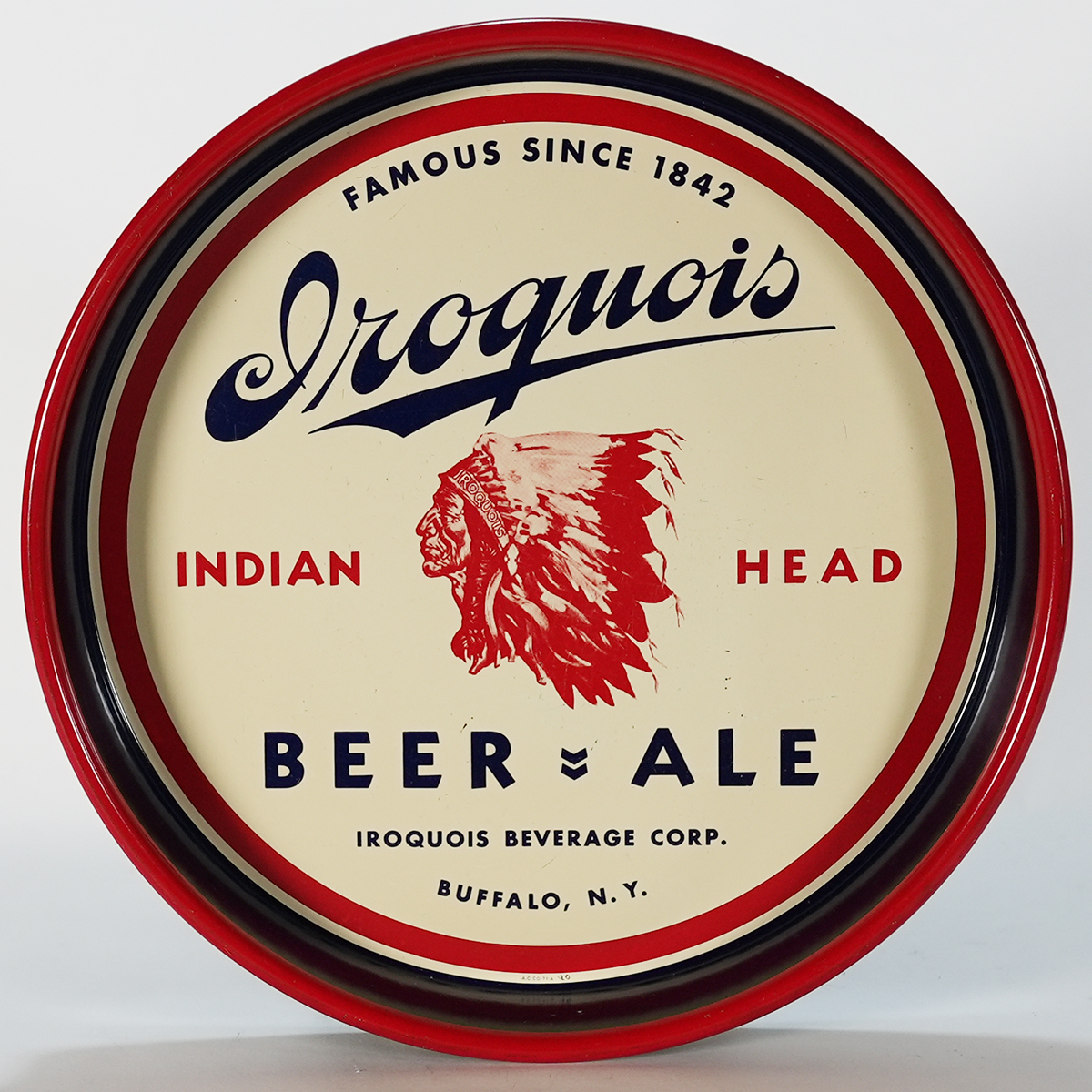 Appraisal: Iroquois Famous Since Indian Head Beer Ale TrayReference n aBrewery