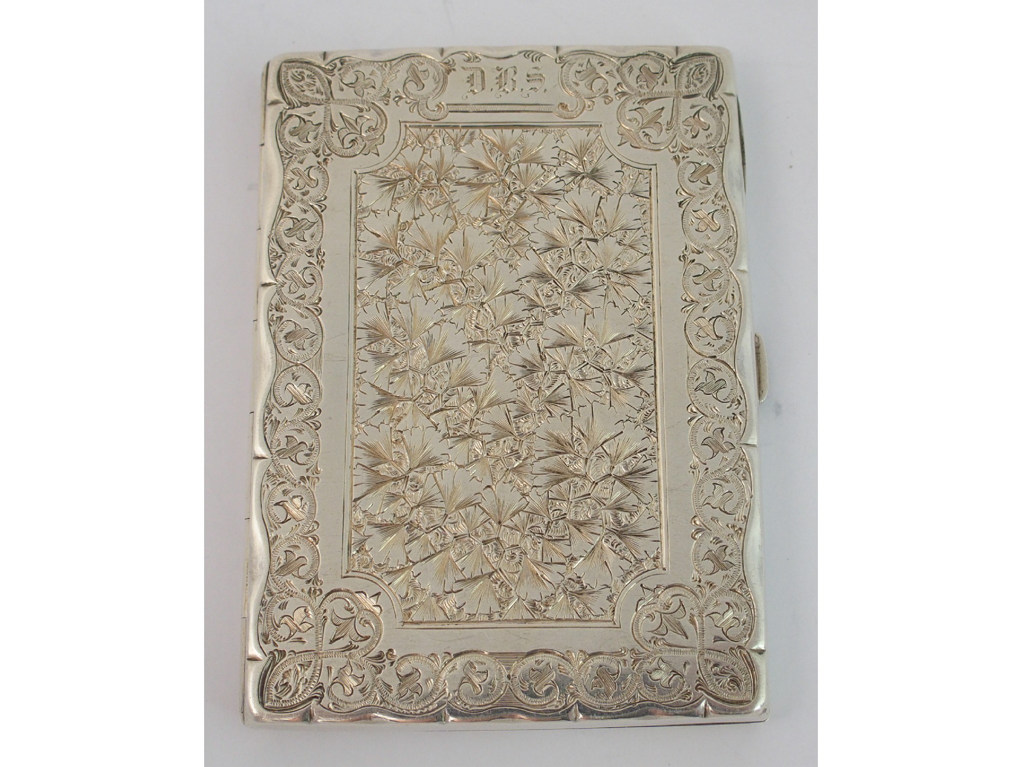 Appraisal: A Victorian silver aide memoireby Frederick Marson Birmingham of rectangular