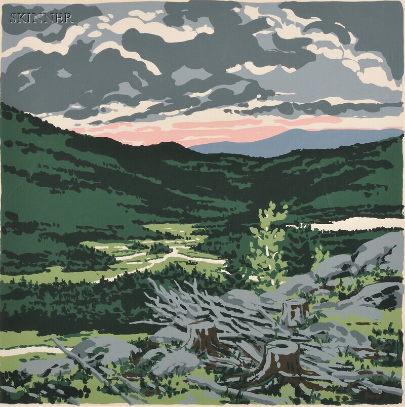 Appraisal: Neil Welliver American - Briggs Meadow from the LANDSCAPES Portfolio