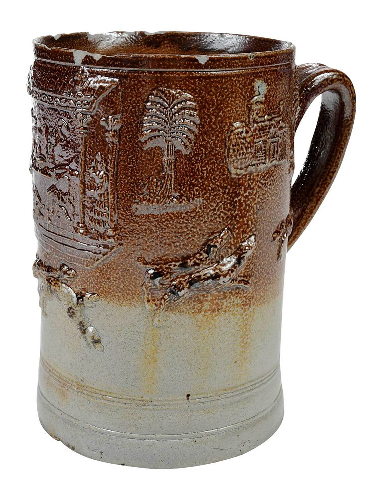 Appraisal: A London Salt Glazed Stoneware Mug attributed to John Dwight's