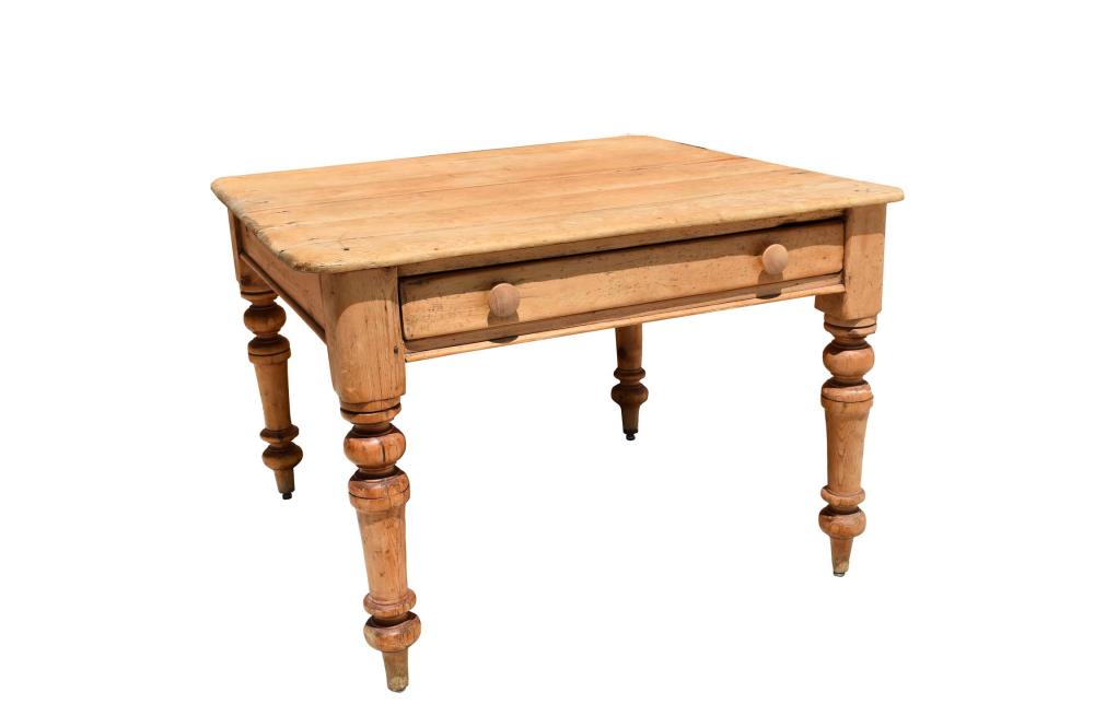 Appraisal: ENGLISH PINE TABLELate th Early th Century The square top