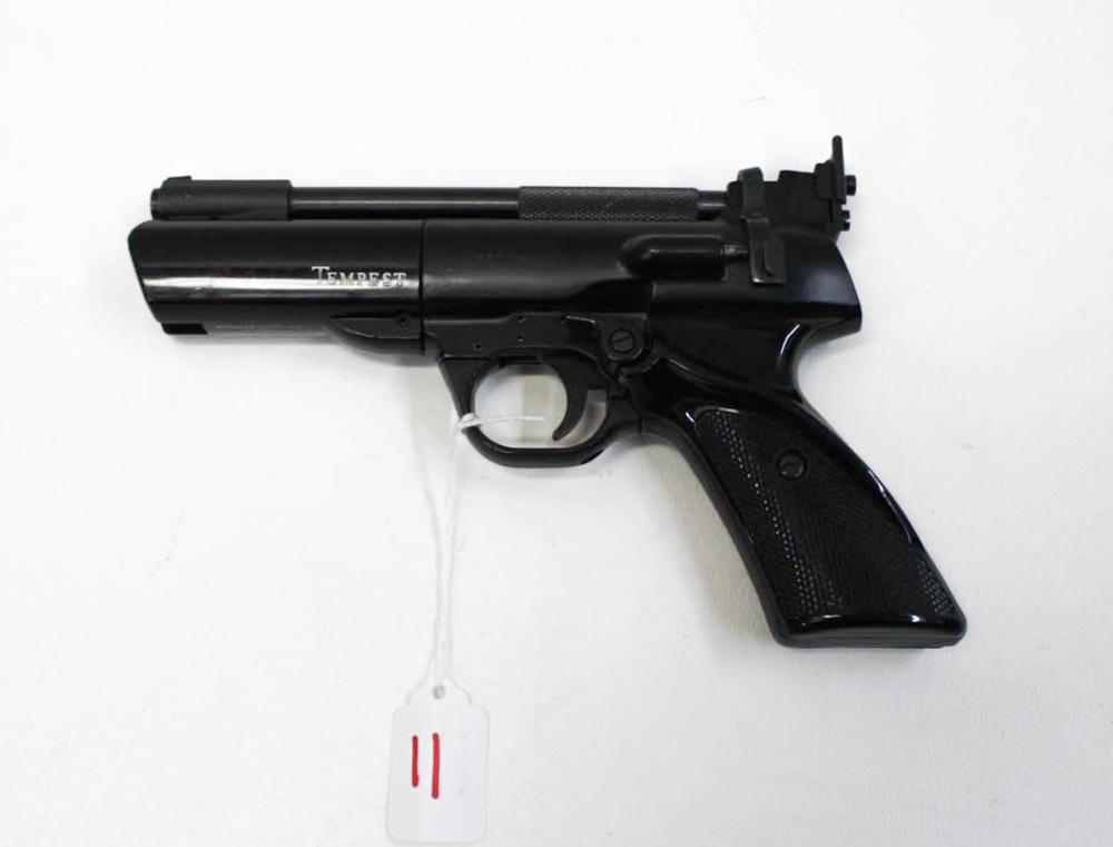 Appraisal: WEBLEY TEMPEST AIR PISTOL caliber barrel blued finish black plastic