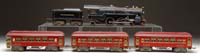 Appraisal: AMERICAN FLYER STANDARD GAUGE JEFFERSONIAN STEAM ENGINE TENDER THREE PASSENGER