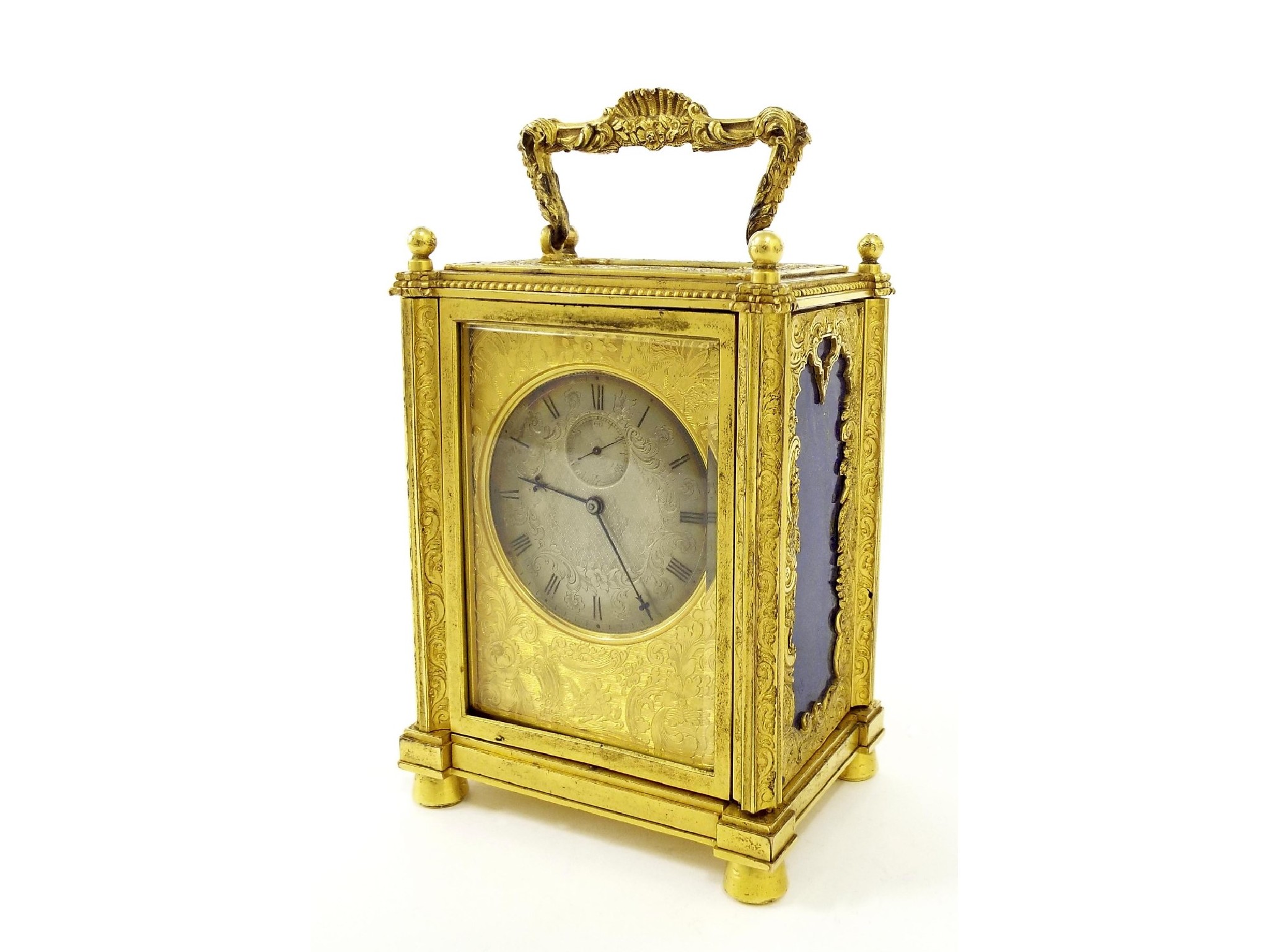 Appraisal: Fine English fusee chronometer carriage clock the back signed Mortimer