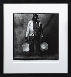 Appraisal: New Orleans School The Ice Man th c silver gelatin