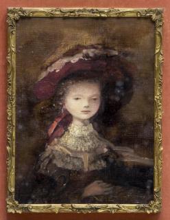 Appraisal: PAINTING AFTER VERMEER GIRL WITH A RED HAT th C