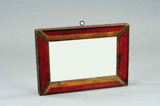 Appraisal: EARLY PAINTED FRAME Simple wood from c late 's painted