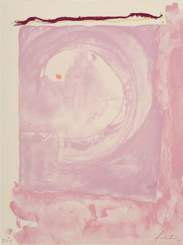 Appraisal: HELEN FRANKENTHALER Reflections IX Color lithograph x mm x inches