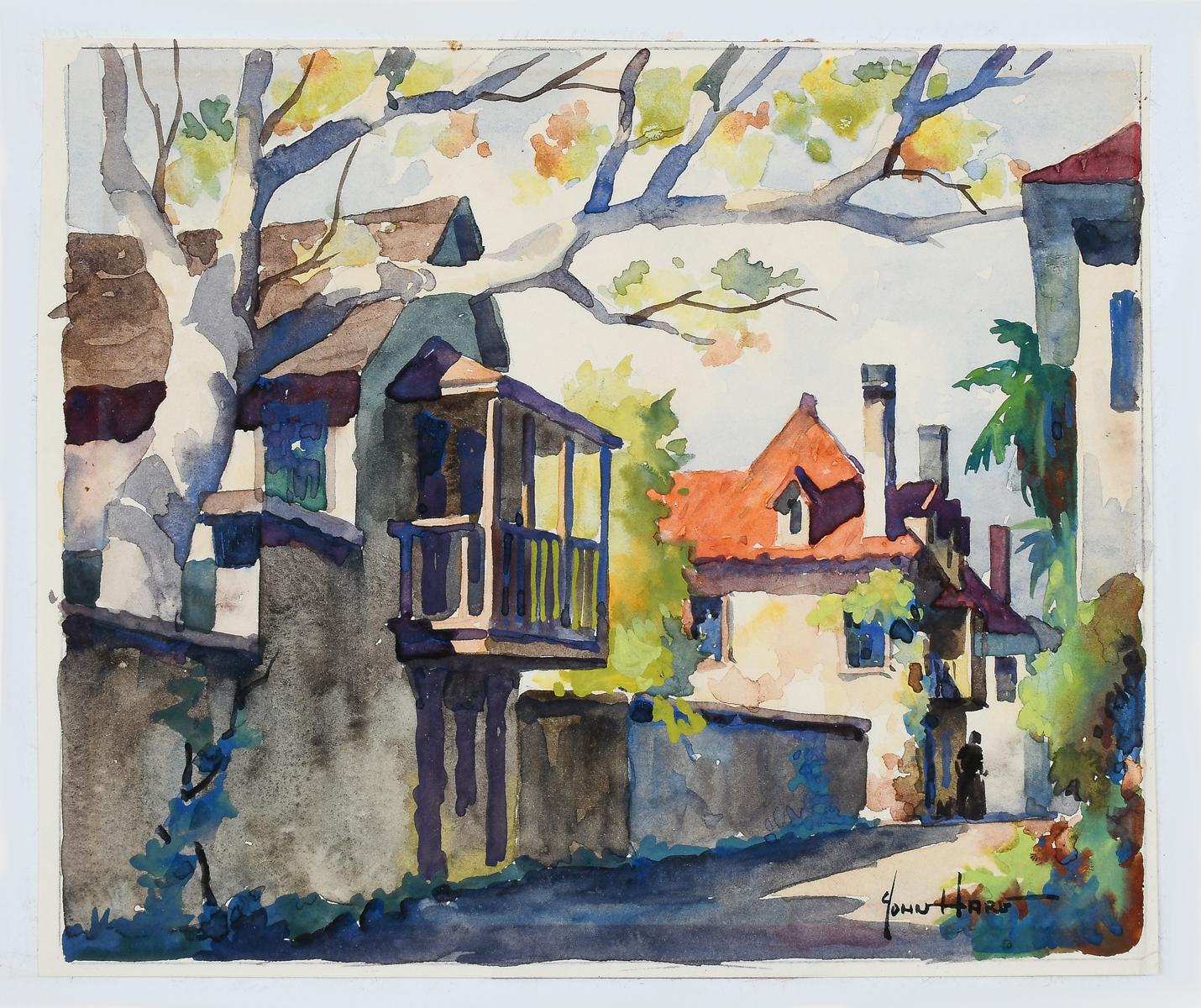 Appraisal: HARE John Cuthbert American - ''Old Aviles Street Saint Augustine