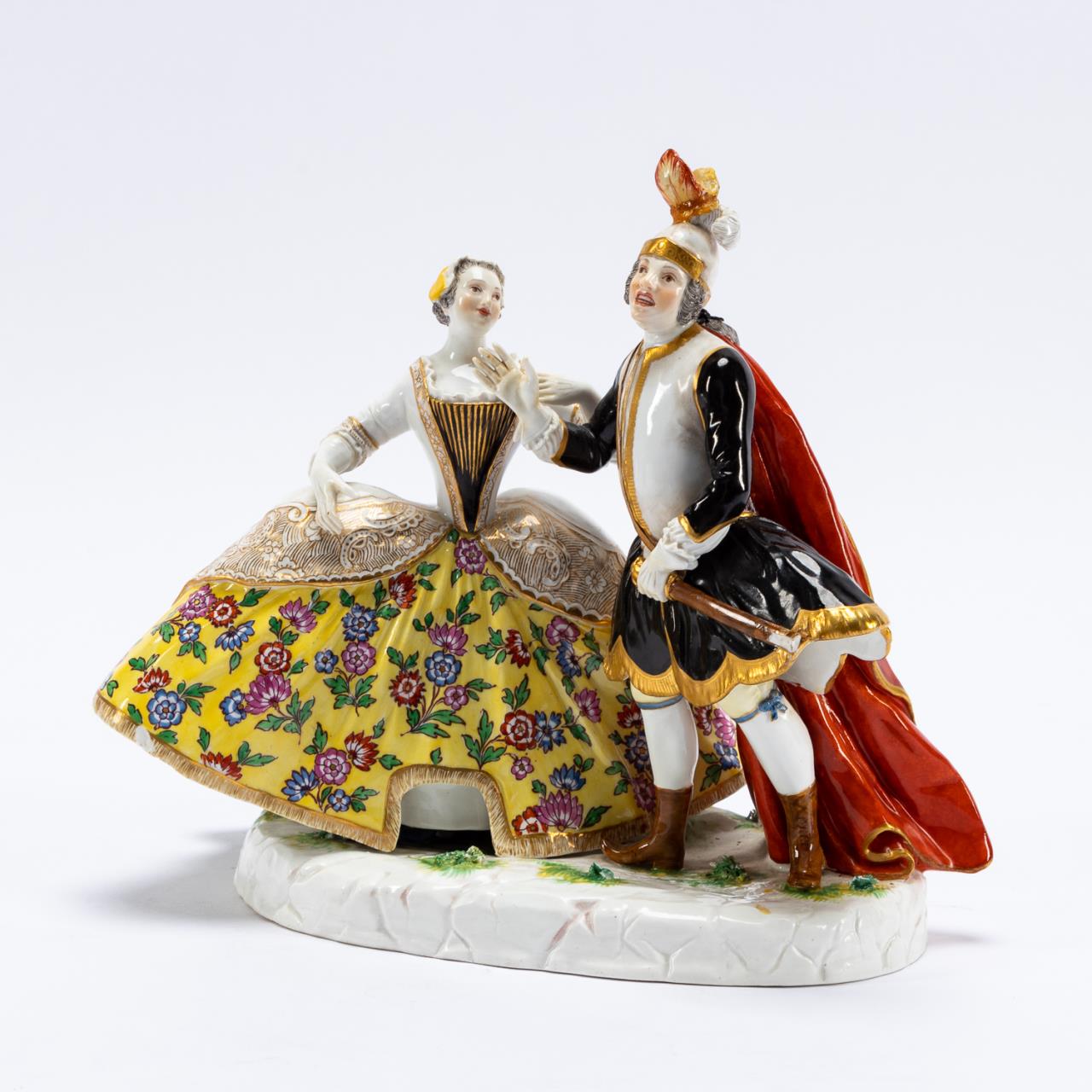 Appraisal: MEISSEN OPERA SINGERS FIGURAL GROUPING Meissen German founded - Opera