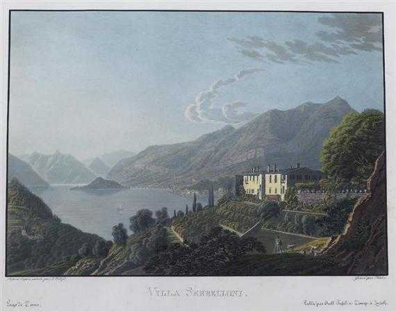 Appraisal: ITALY -Villa Serbelloni Lago di Como Dessin d'apr s nature