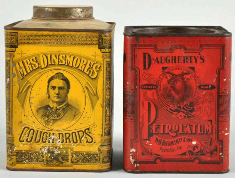 Appraisal: Lot of Product Tins Description Pre s Includes Daugherty's Petrolatum