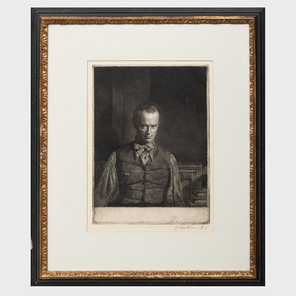 Appraisal: Gerald Leslie Brockhurst - Henry Rushbury Etching in black on