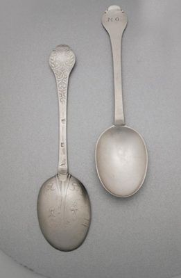 Appraisal: A rare set of six Charles II James II spoons