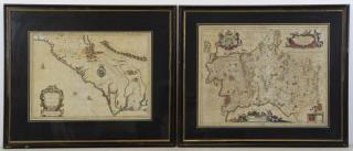 Appraisal: Antique Engraved Maps A New Description of Carolina hand colored