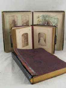 Appraisal: Three Victorian albums complete with mostly th c photographs