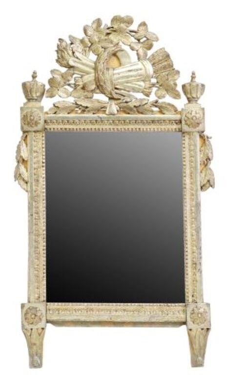 Appraisal: Continental Louis XVI style giltwood wall mirror late th c