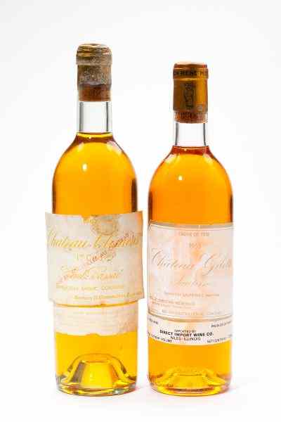 Appraisal: Chateau Gilette Chateau Climens total bottlesVintage Gilette Sauternes bn Vintage