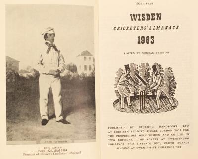 Appraisal: Wisden J Cricketers Almanac and Provenance Spetchley Park