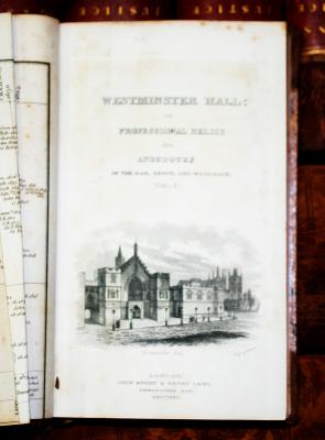 Appraisal: Westminster Hall vols mo Engraved plates - A Short Inquiry