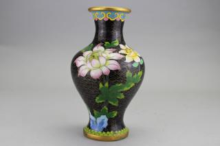 Appraisal: Chinese Cloisonne Vase Chinese Cloisonne Vase Height in