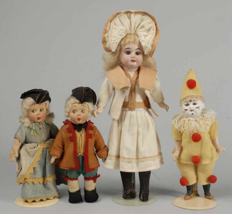 Appraisal: Lot of Small Dolls Description Bisque socket head A M