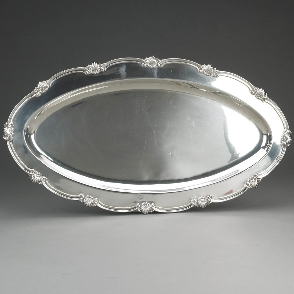 Appraisal: Peruvian Silver Oval Platter Carlo Mario Camusso Lima th century