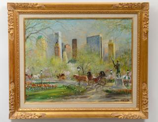 Appraisal: KAMIL KUBIK American - Central Park Signed l r Dated