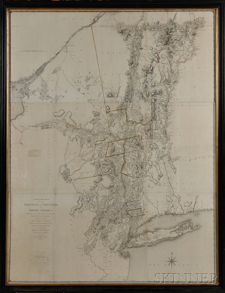 Appraisal: Sauthier Claude Joseph - Chorographical Map of the Province of