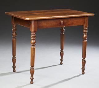 Appraisal: French Louis Philippe Carved Walnut Writing Table th c the