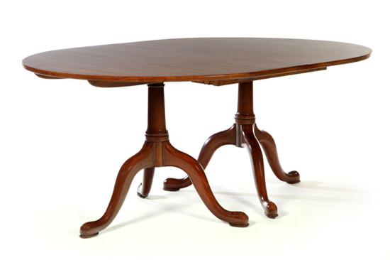 Appraisal: QUEEN ANNE-STYLE DINING TABLE Watertown Table Slide Corporation Wisconsin th