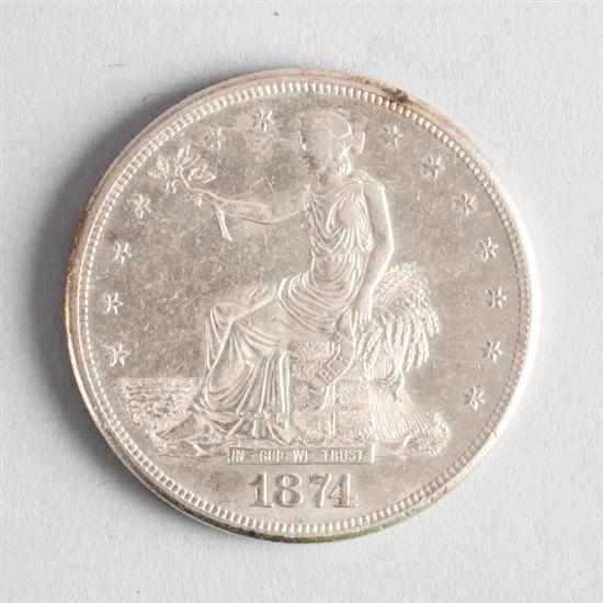 Appraisal: United States Seated Liberty silver trade dollar S MS- with