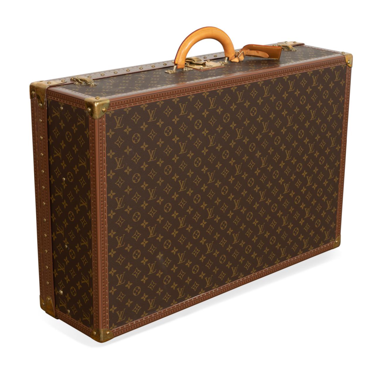 Appraisal: VINTAGE LOUIS VUITTON 'ALZER' COLLECTION SUITCASE Vintage Louis Vuitton 'Alzer'