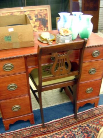 Appraisal: KNEE HOLE DESK