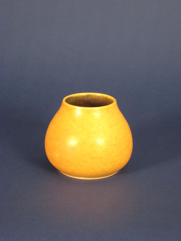 Appraisal: A Ruskin Vase with orange peel decoration to the globular