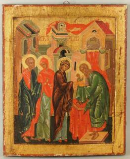 Appraisal: Icon Of The Presentation At The Temple Icon of the