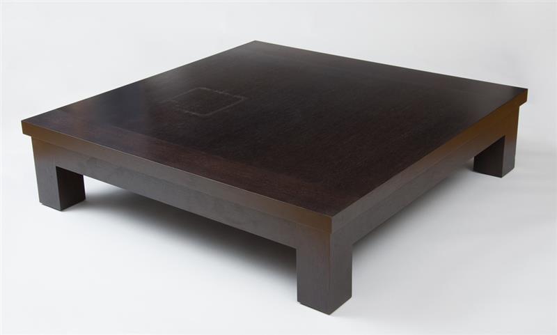 Appraisal: COFFEE TABLE CHRISTIAN LIAIGRE FOR HOLLY HUNT Ebonized oak with