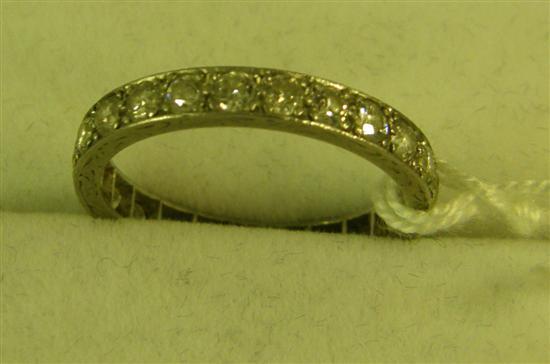 Appraisal: A DIAMOND SET ETERNITY RING