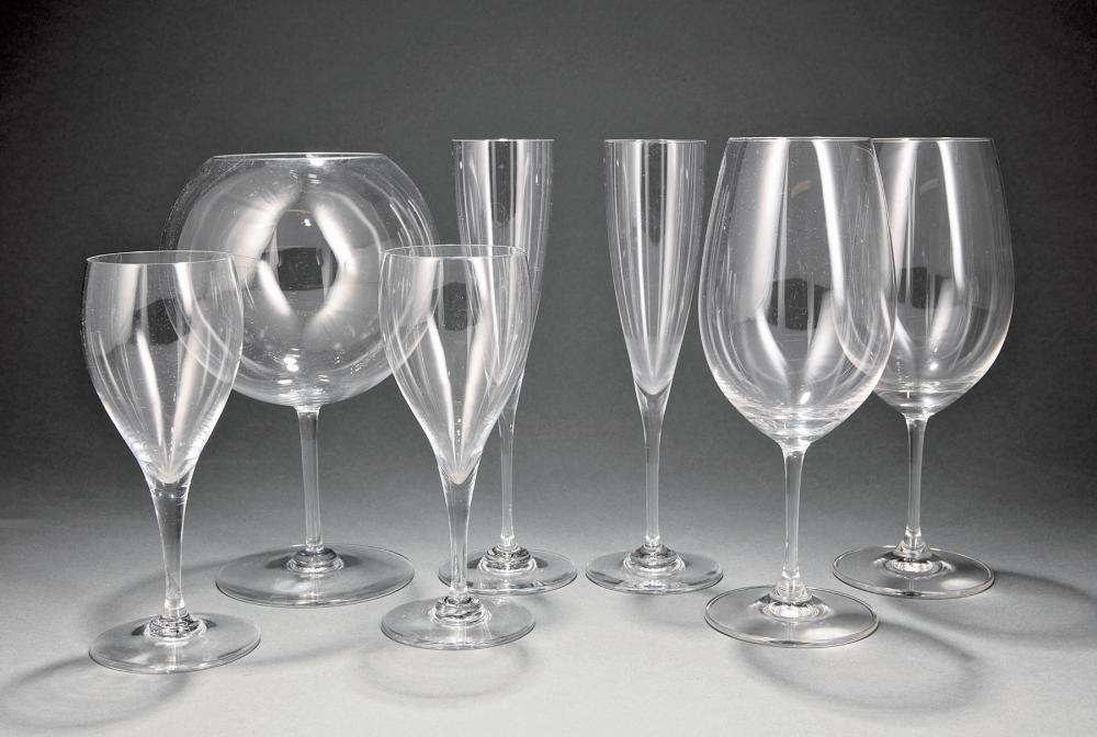 Appraisal: Group of Baccarat Crystal Stemware acid etched marks incl St