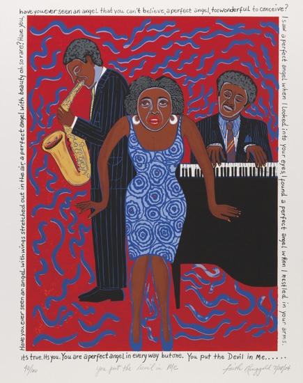 Appraisal: FAITH RINGGOLD - Mama Can Sing You Put the Devil