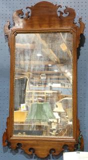 Appraisal: American Chippendale mahogany mirror American Chippendale mahogany mirror New England