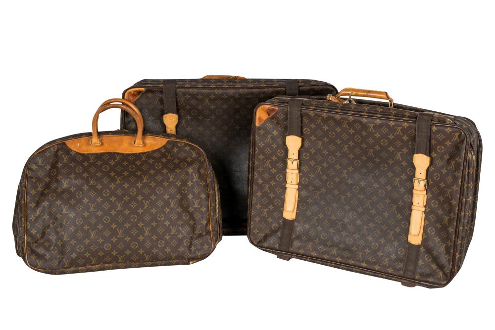 Appraisal: GROUP OF THREE LOUIS VUITTON SOFT CASE BAGSCondition various levels