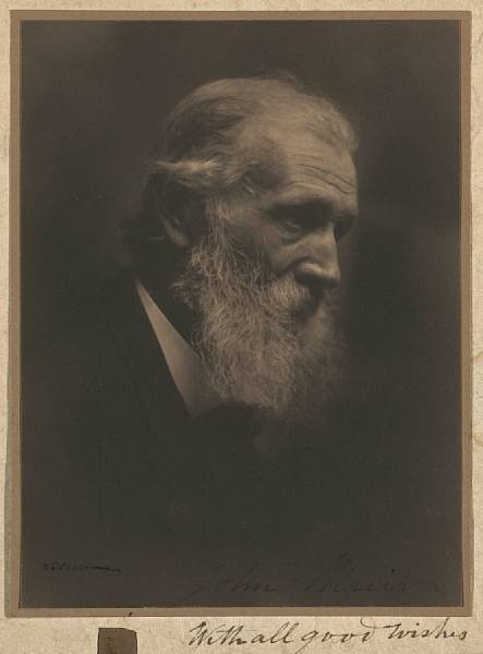 Appraisal: William E Dassonville American - Portrait of John Muir Platinum