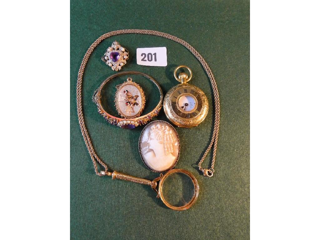 Appraisal: A small collection of miscellaneous including costume jewellery necklaces watches