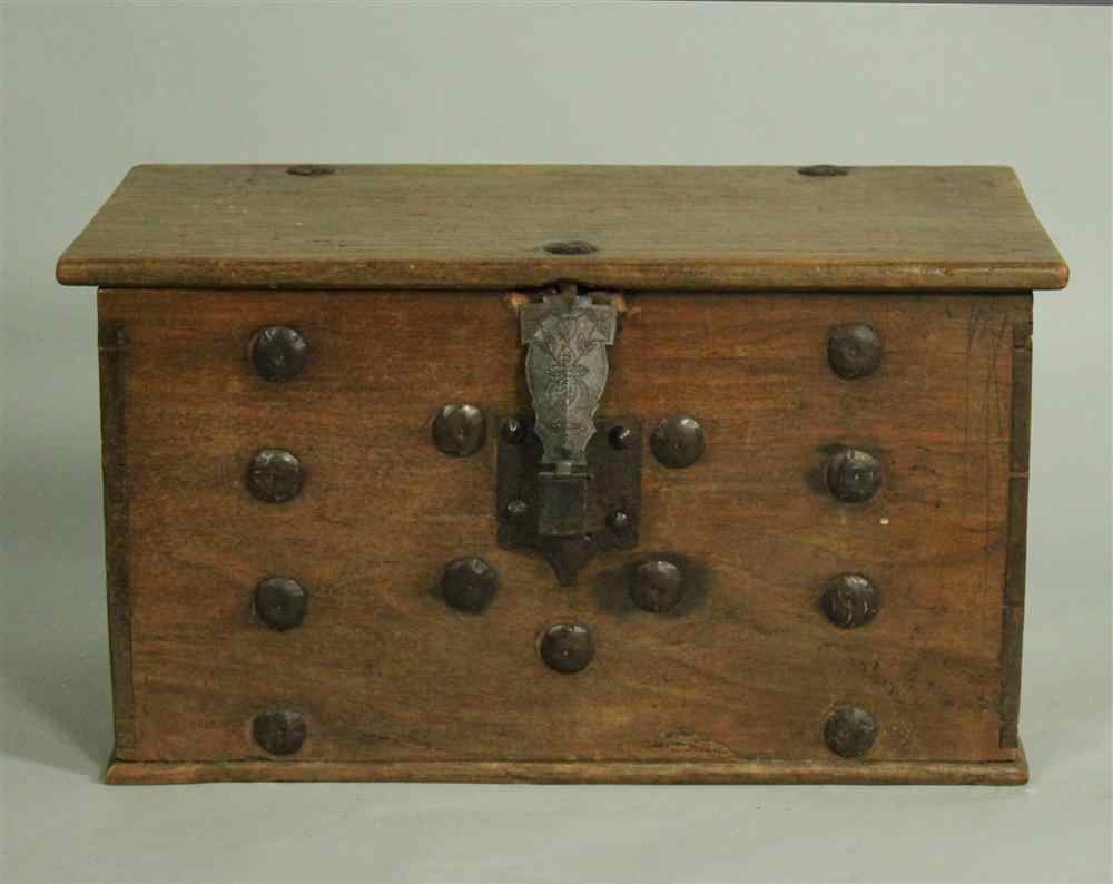 Appraisal: SMALL PHILIPPINES WOOD CHEST with initials RFC painted inside was