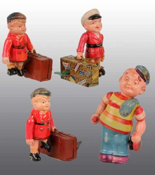 Appraisal: Lot of Celluloid Character Wind-Up Toys Description Japanese Working Includes