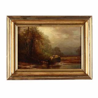 Appraisal: Arthur Parton NY oil on canvas signed and dated at