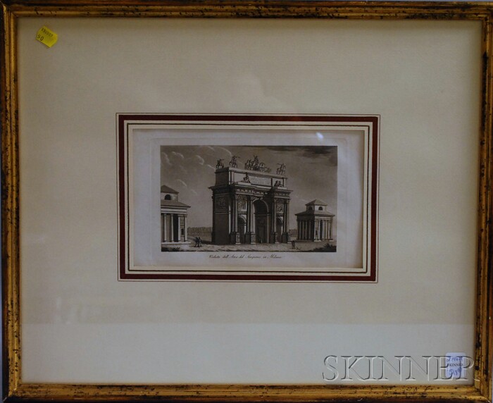 Appraisal: Two Framed th Century Italian Architectural Prints Veduta dell'Arco del