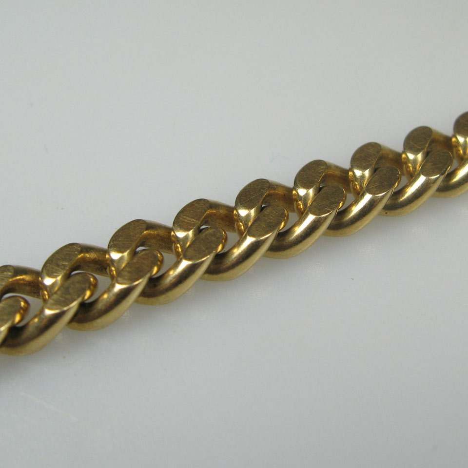 Appraisal: k Yellow Gold Curb Link Bracelet Length - cm